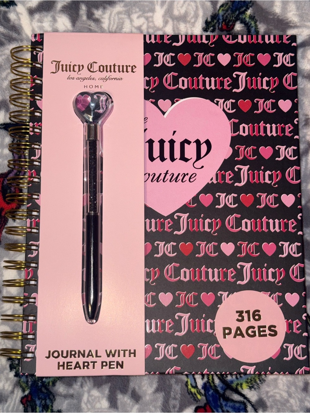 Journal with Heart Pen